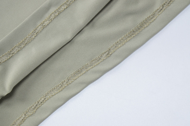 Hollow Crop Short Vest Bodycon Half-Length Skirt Suit Holidays Style Hand-Knitted Women's Tight Fitting Solid Color Two-Piece Set 16