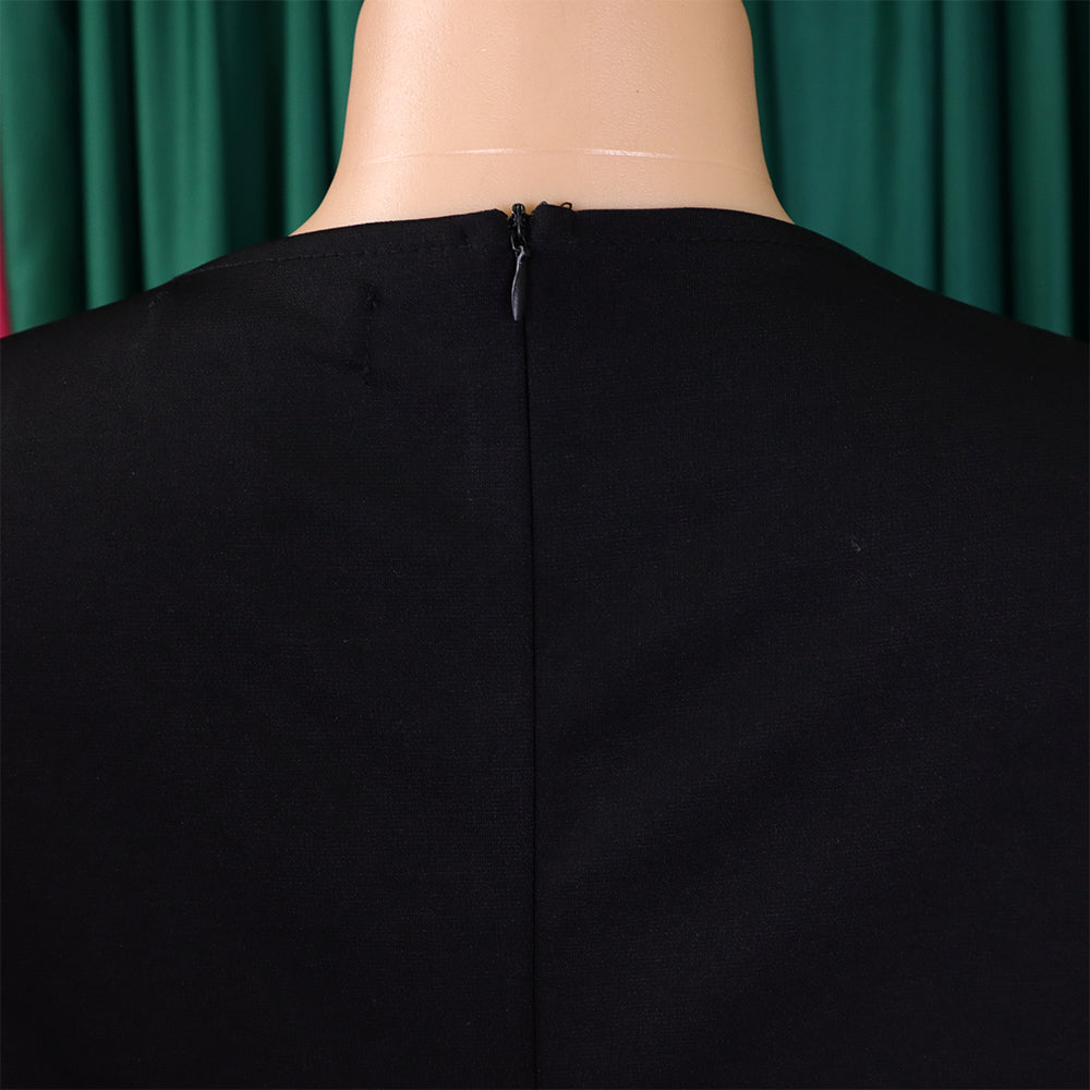 Plus Size African Women Long Sleeve Solid Loose Wide Leg Jumpsuit 37