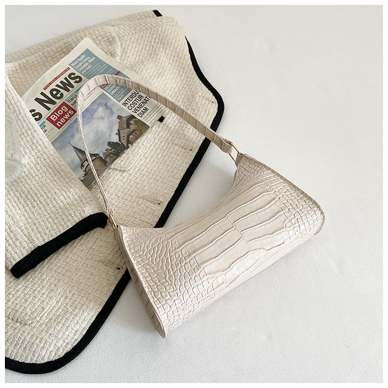 Handheld mini women's bag winter fashion shoulder bag Trendy gradient underarm baguette bag 41