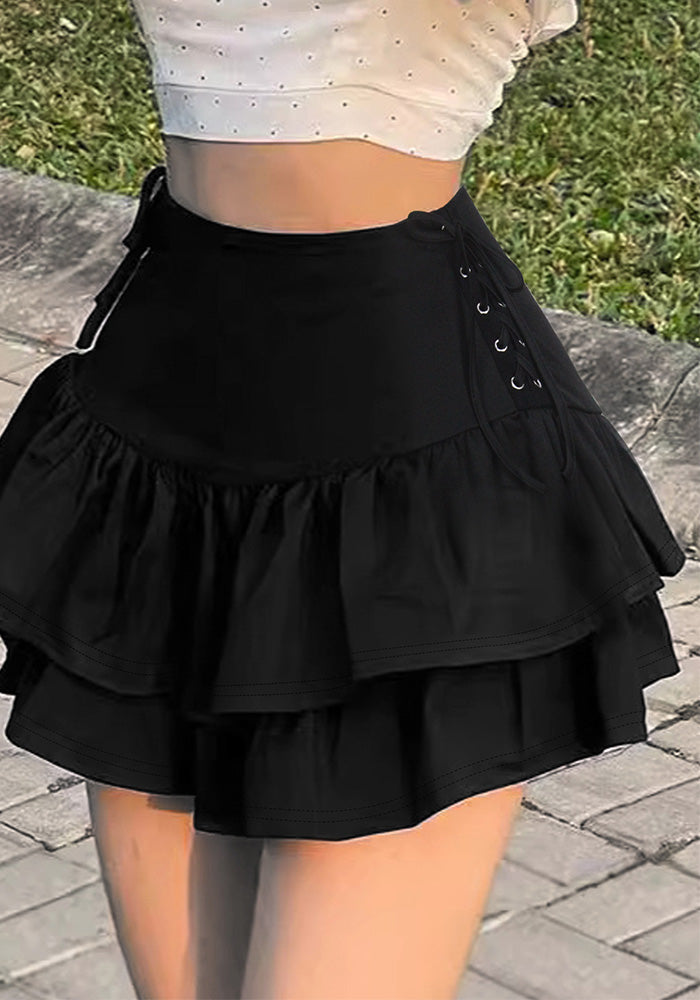 Women Elegant Ruffle Skirt