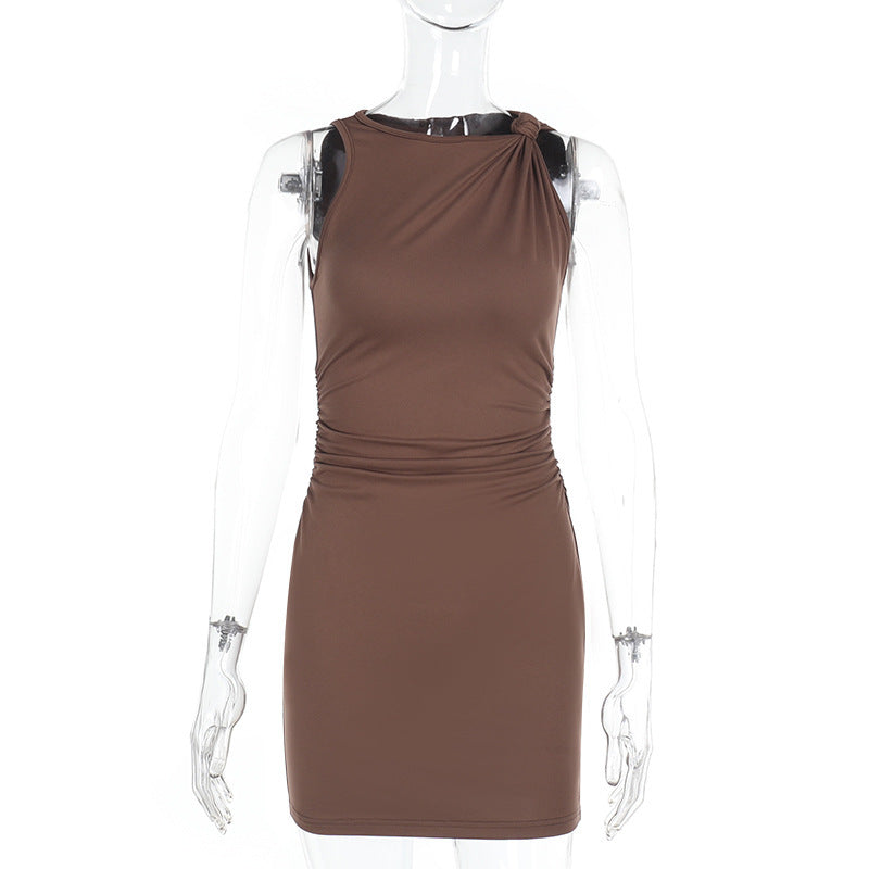 Women Spring Summer Solid Bodycon Dress 10
