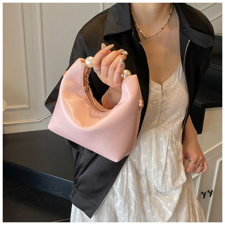 Women Pearl Handbag Chain Crossbody Bag 6