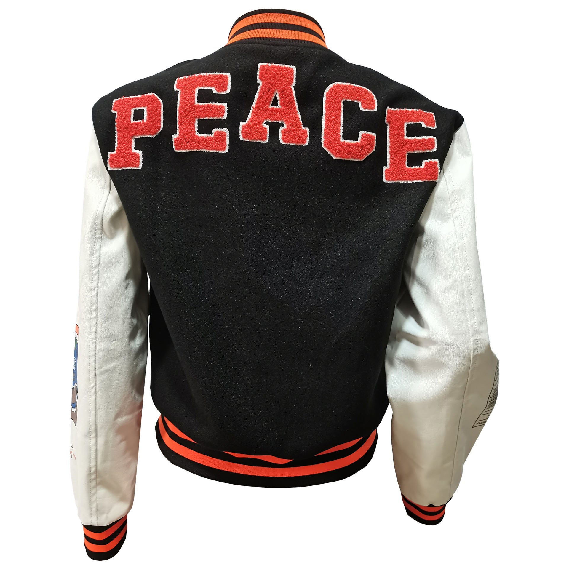 Women Fashion Velvet Print Embroidered Baseball Jacket 31