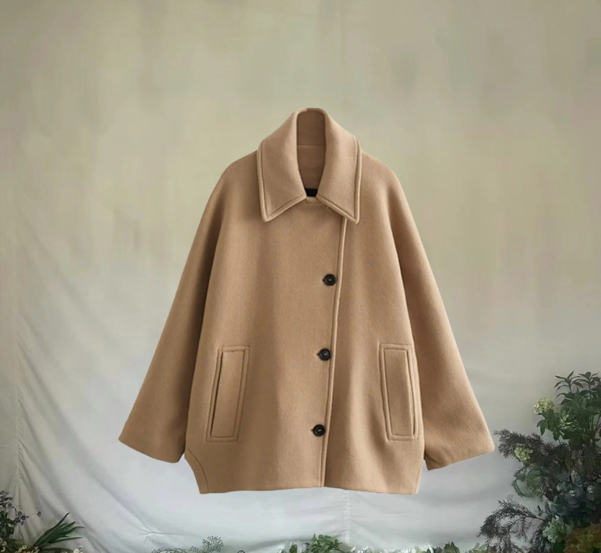 Women Turndown Collar Long Sleeve Jacket 8