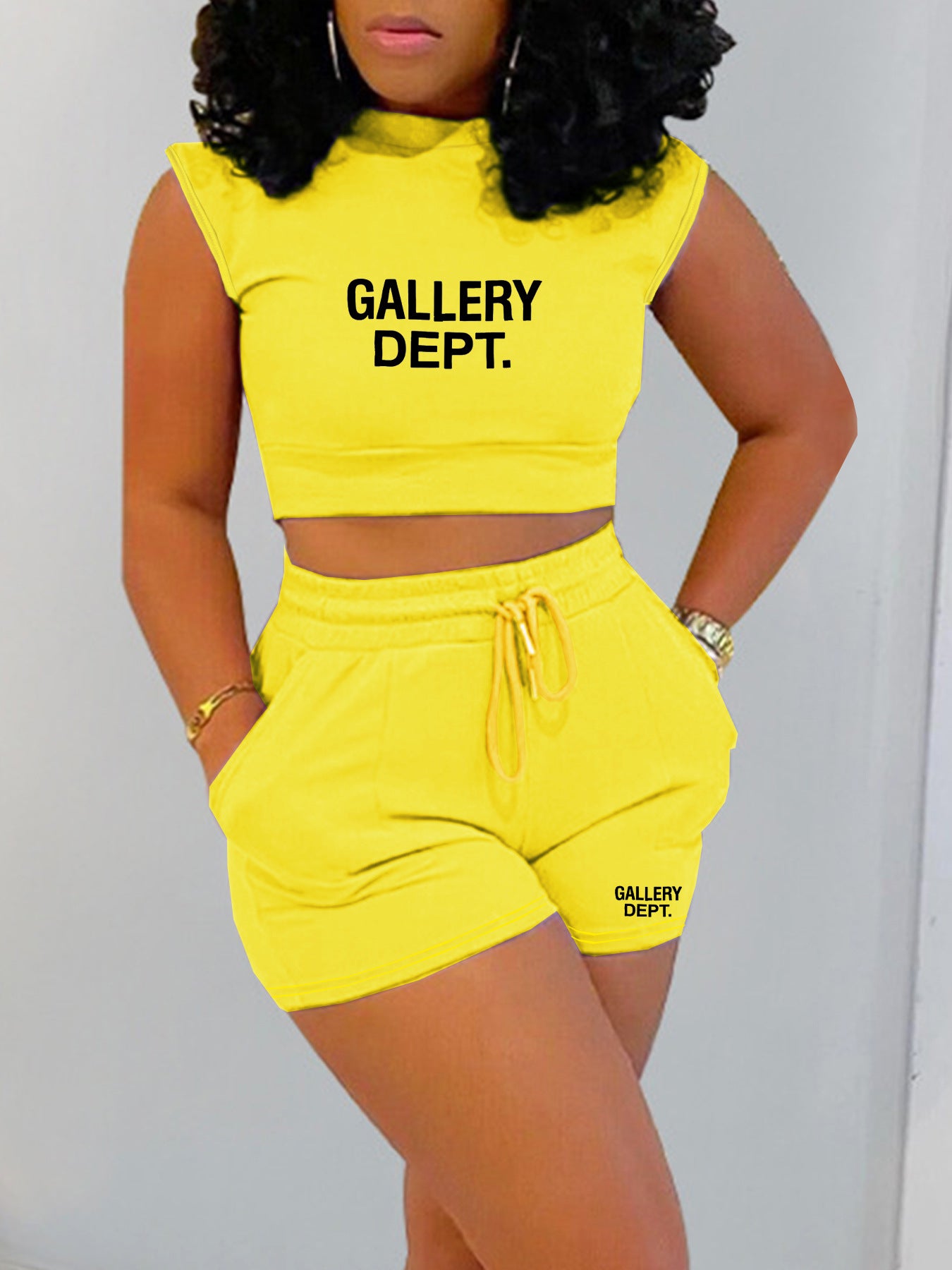 Women's Summer Ladies Solid Color T-Shirt Shorts Sports Casual Style Two Piece Set