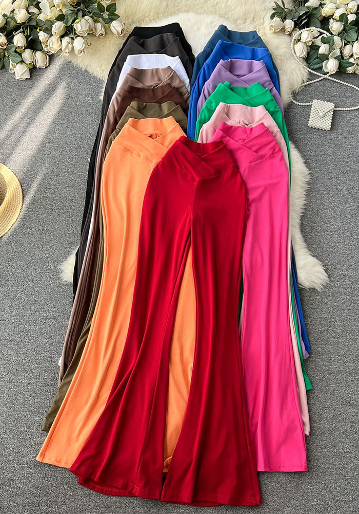 Casual Women's High-Waist Slim Fit Flare Leggings Sexy Tight-Fitting Yoga Pants