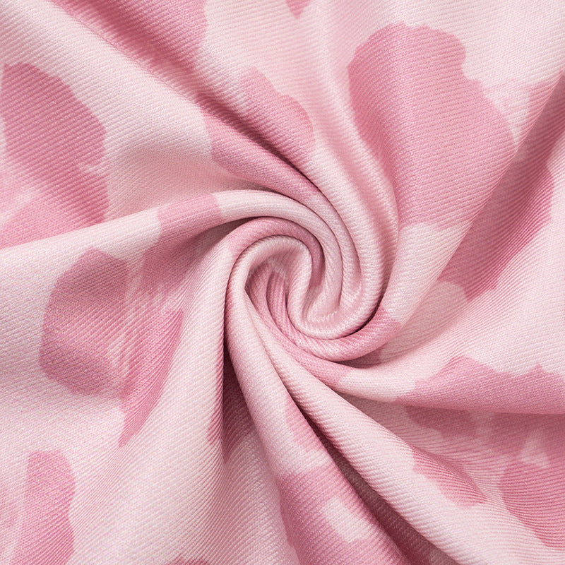 Women's Autumn Fashion Hooded Camouflage Print Long Sleeve Sports Slim Fit Casual Pants Set 27