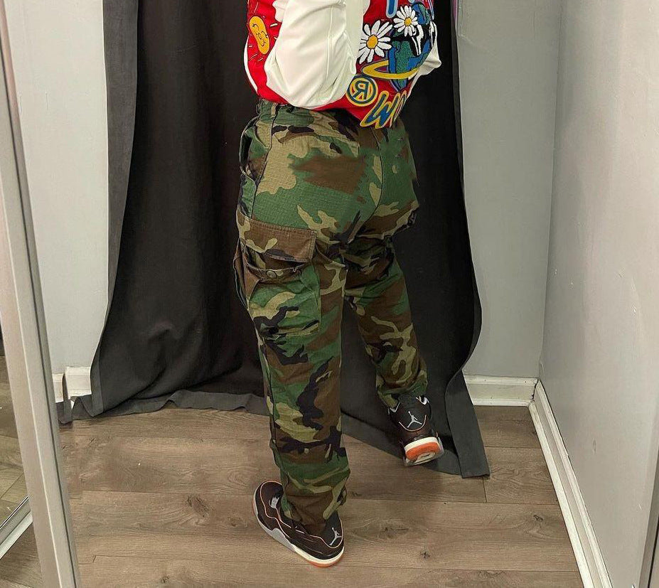 Casua Multi-Color Print Plus Size Pants