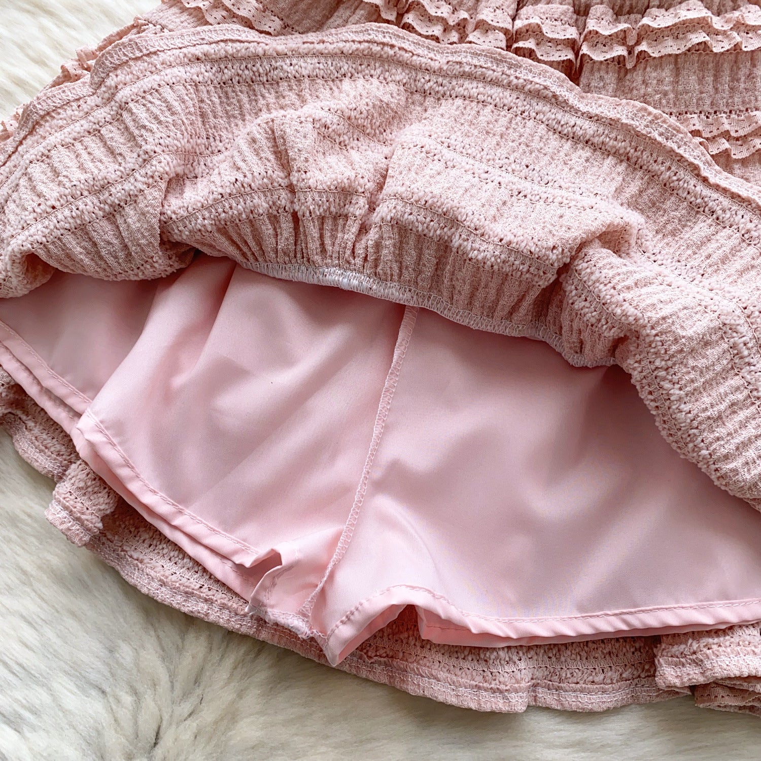 Summer Chic Women's Square Neck Camisole Vest High Waist Pleated Ruffle Skirt Two Piece Set 16