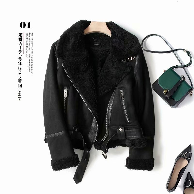 Winter Women Furry PU-Leather Jacket 10