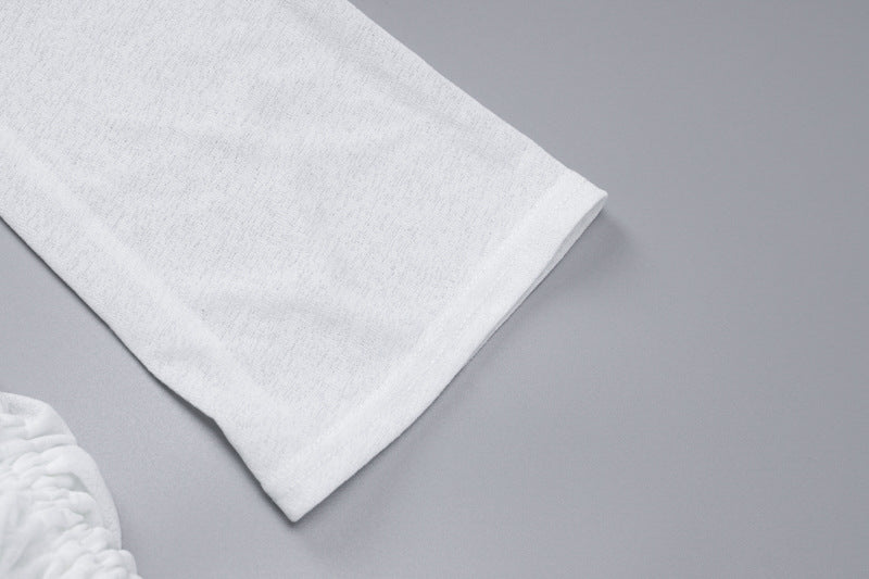 Women's  Autumn Slash Shoulder Long Sleeve Sexy See-Through Short Dress 13