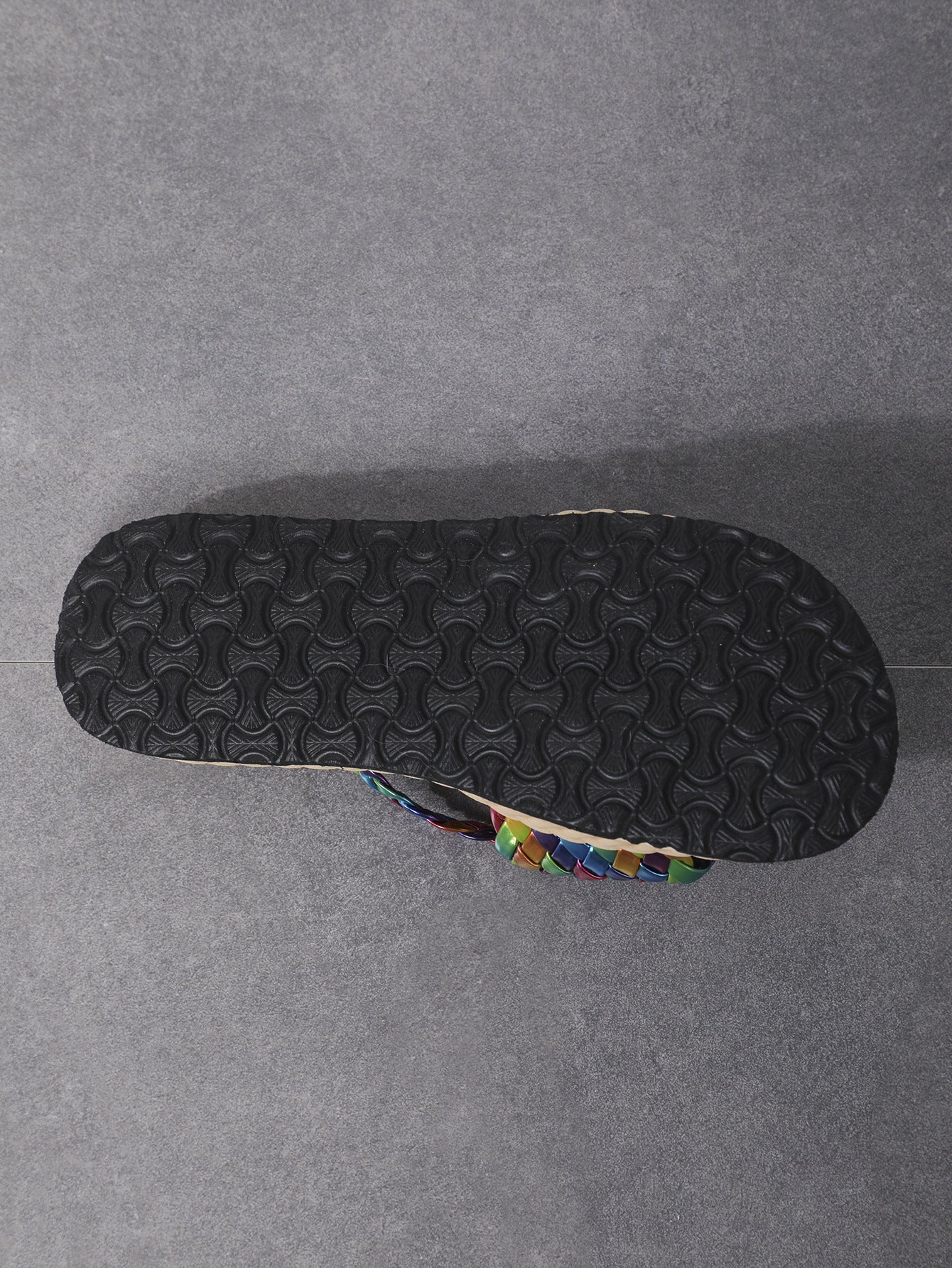 Women Summer Casual Sandals Beach Shoes Sequined Braided Slippers 9