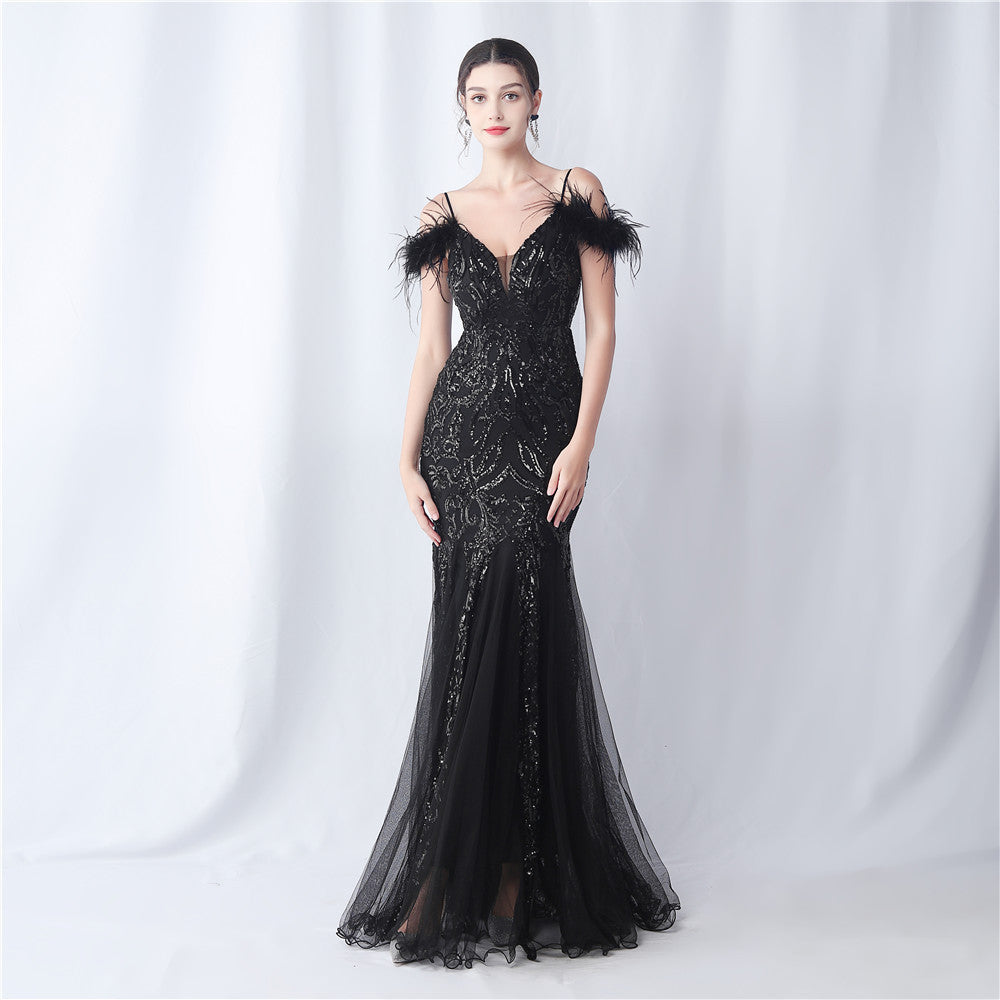 Plus Size Women Formal Party Fishtail Evening Dress 4