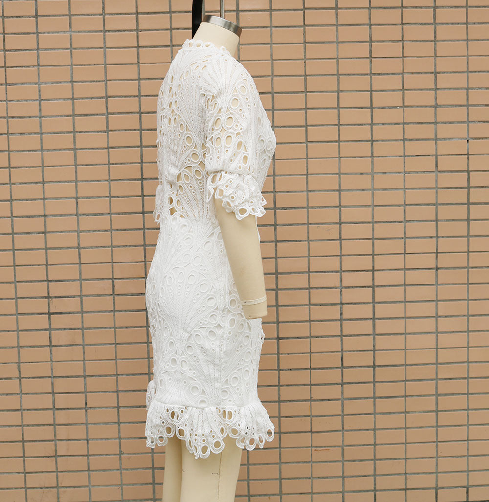 Spring And Summer Women's Clothing Women's Lace Fashion Dress 11