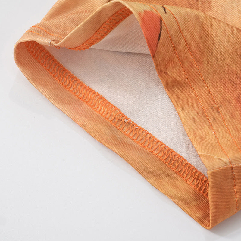 Women Summer Leopard Print Sexy Cropped Pants 15