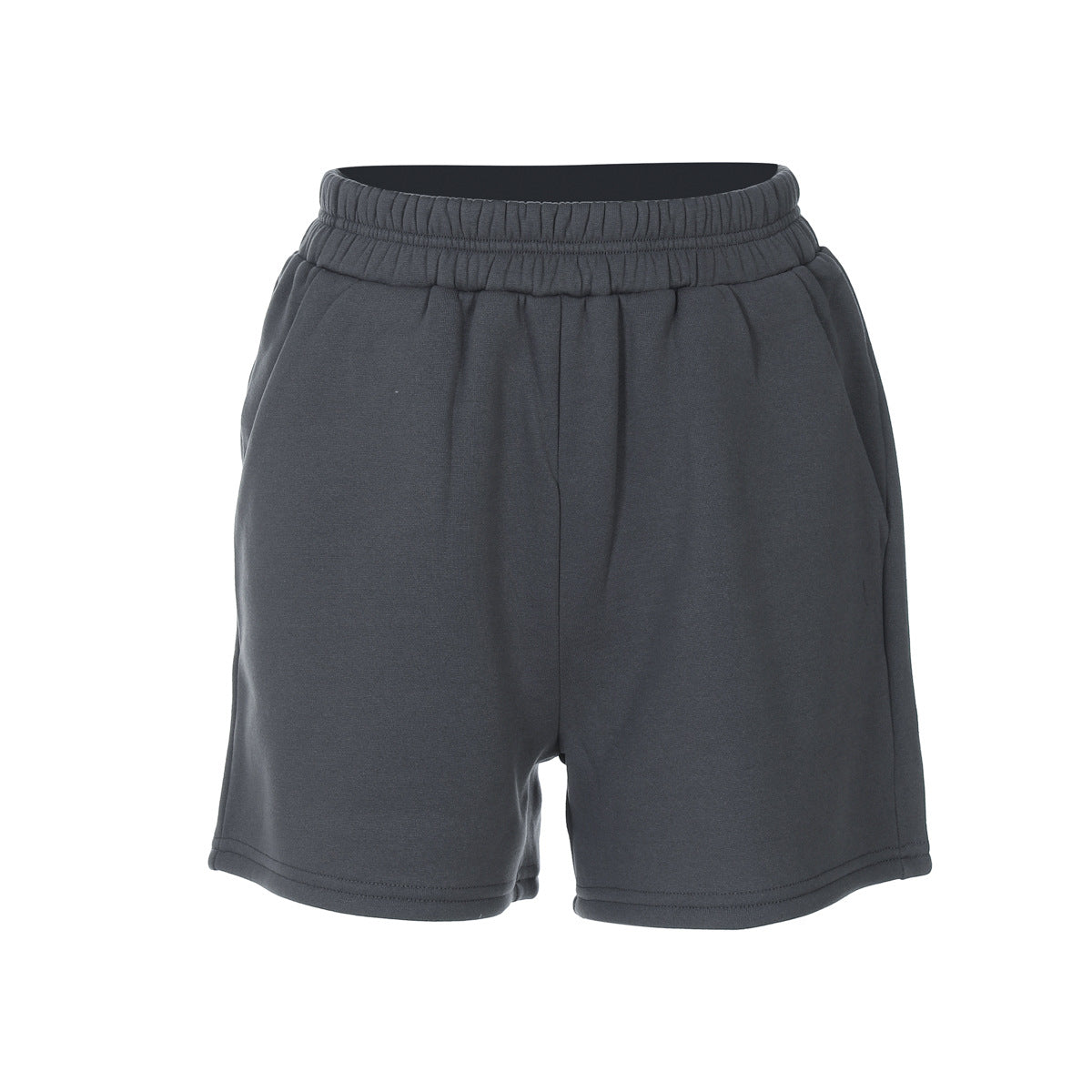 Women Winter Letter Print Long Sleeve Hoodies And Shorts Two-piece Set 9