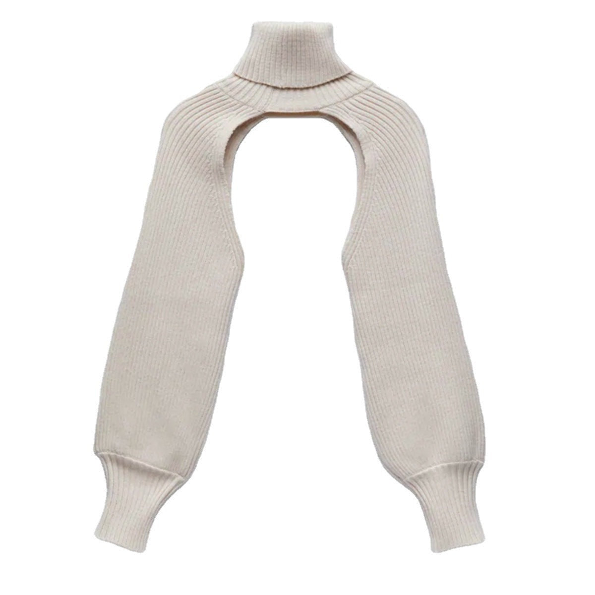 Fall and Winter Women Lantern Sleeve Turtleneck Solid Sweater 11
