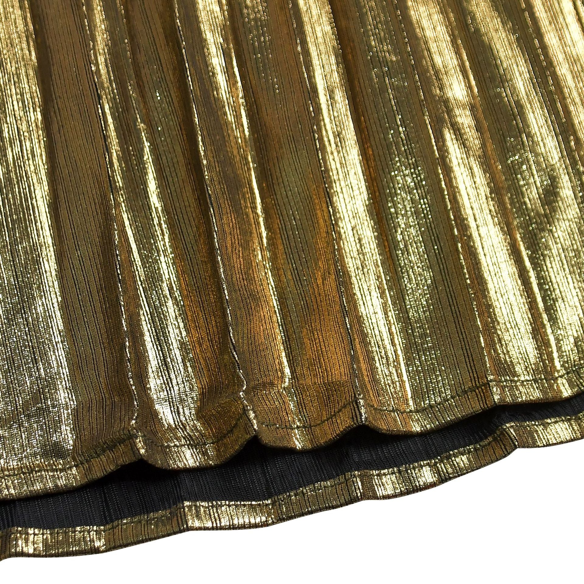 Fashion Women's Elegant Shiny Solid Color Pleated Long Dress 23