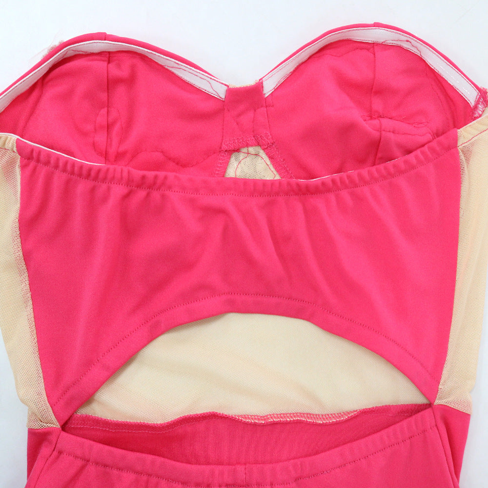 Fashion Sexy Strapless Sleeveless Bodycon Dress For Women 15