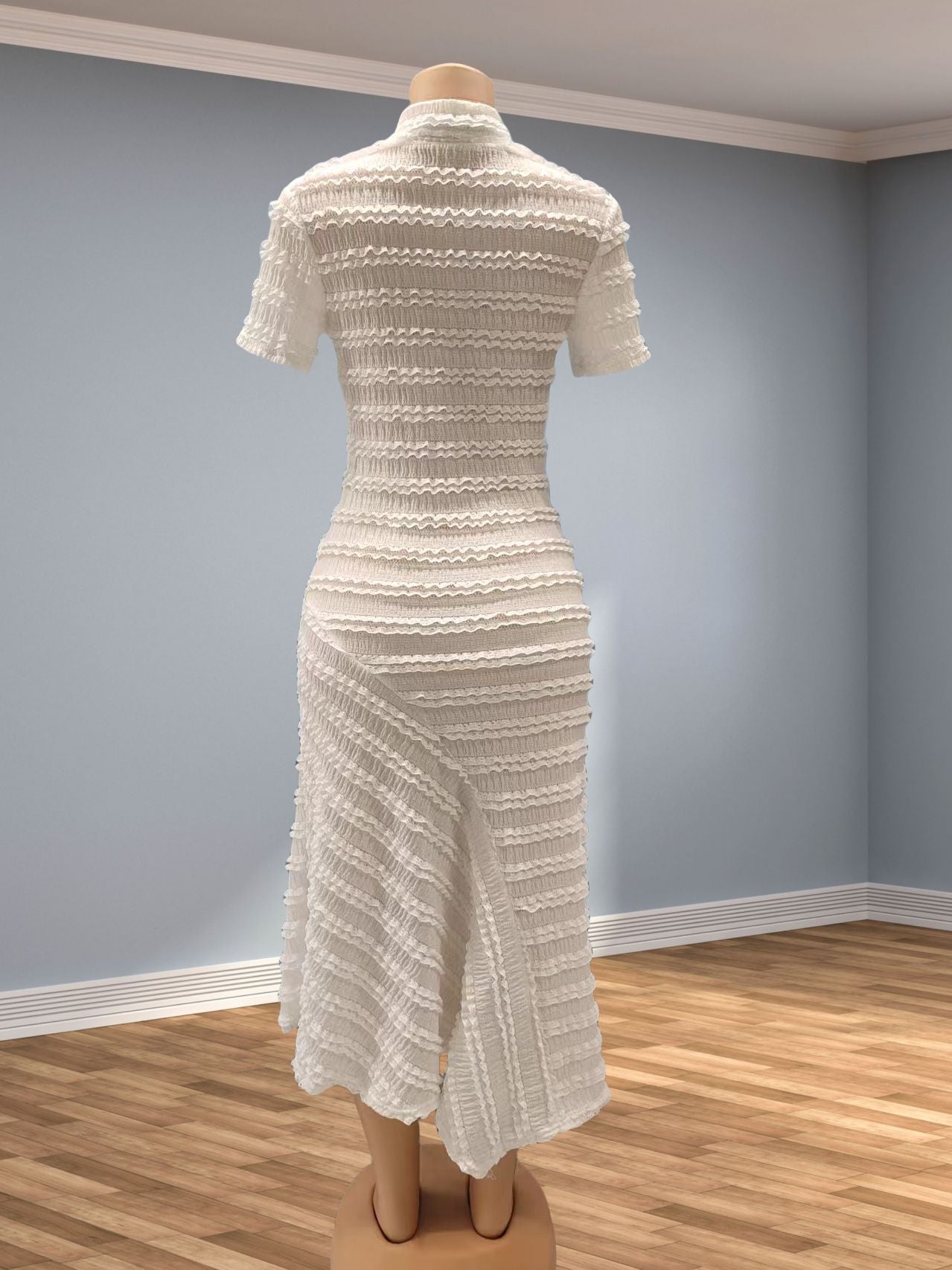 Women Summer Round Neck Short-sleeved Dress 9