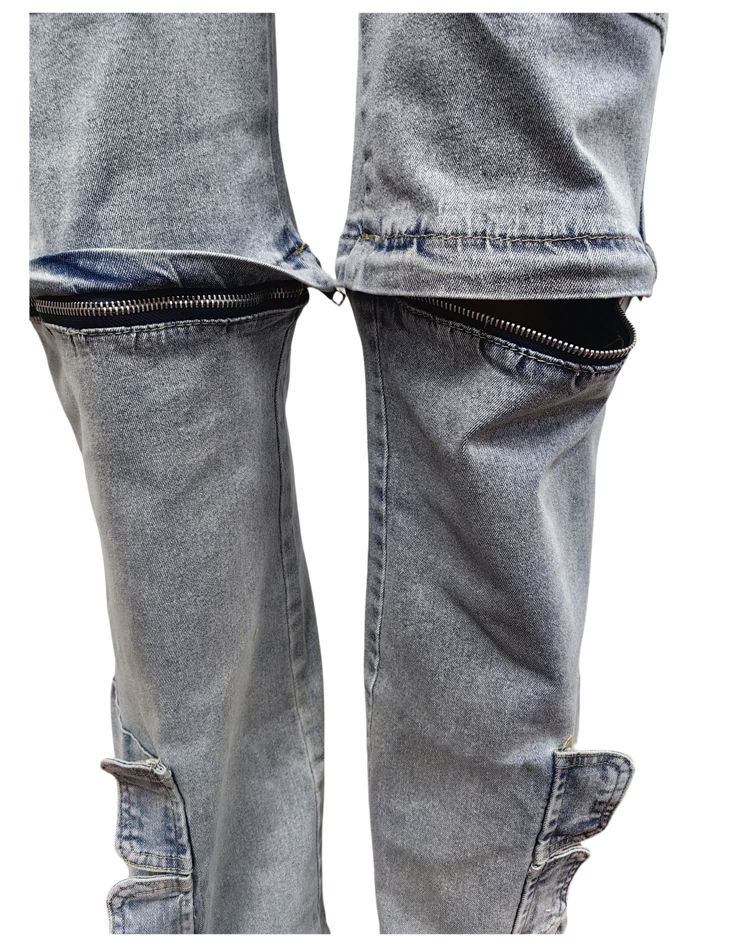 Women Cargo Stretch Denim Pants 10