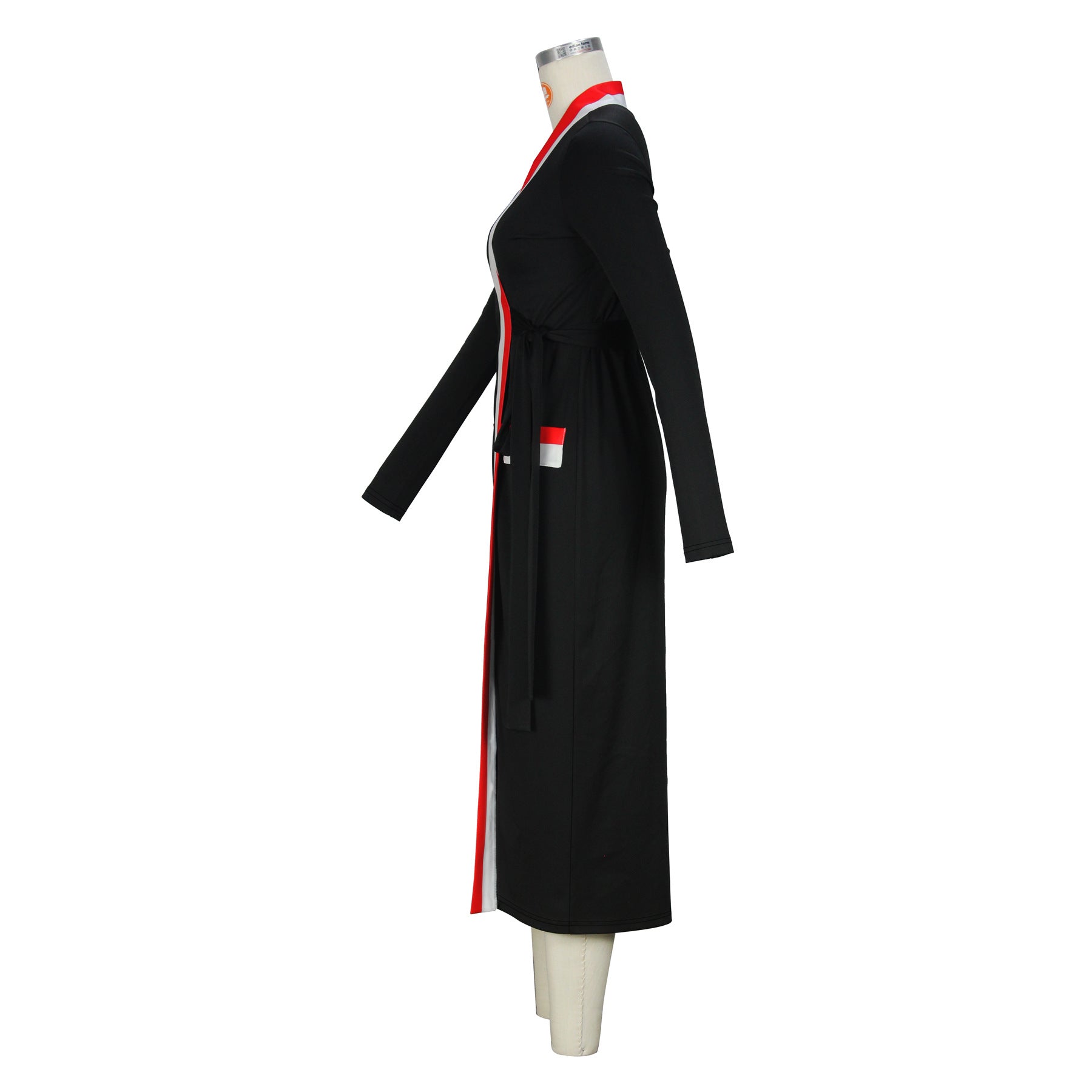 Women's Casual Rib Patchwork Cardigan Long Sleeve Jacket 4