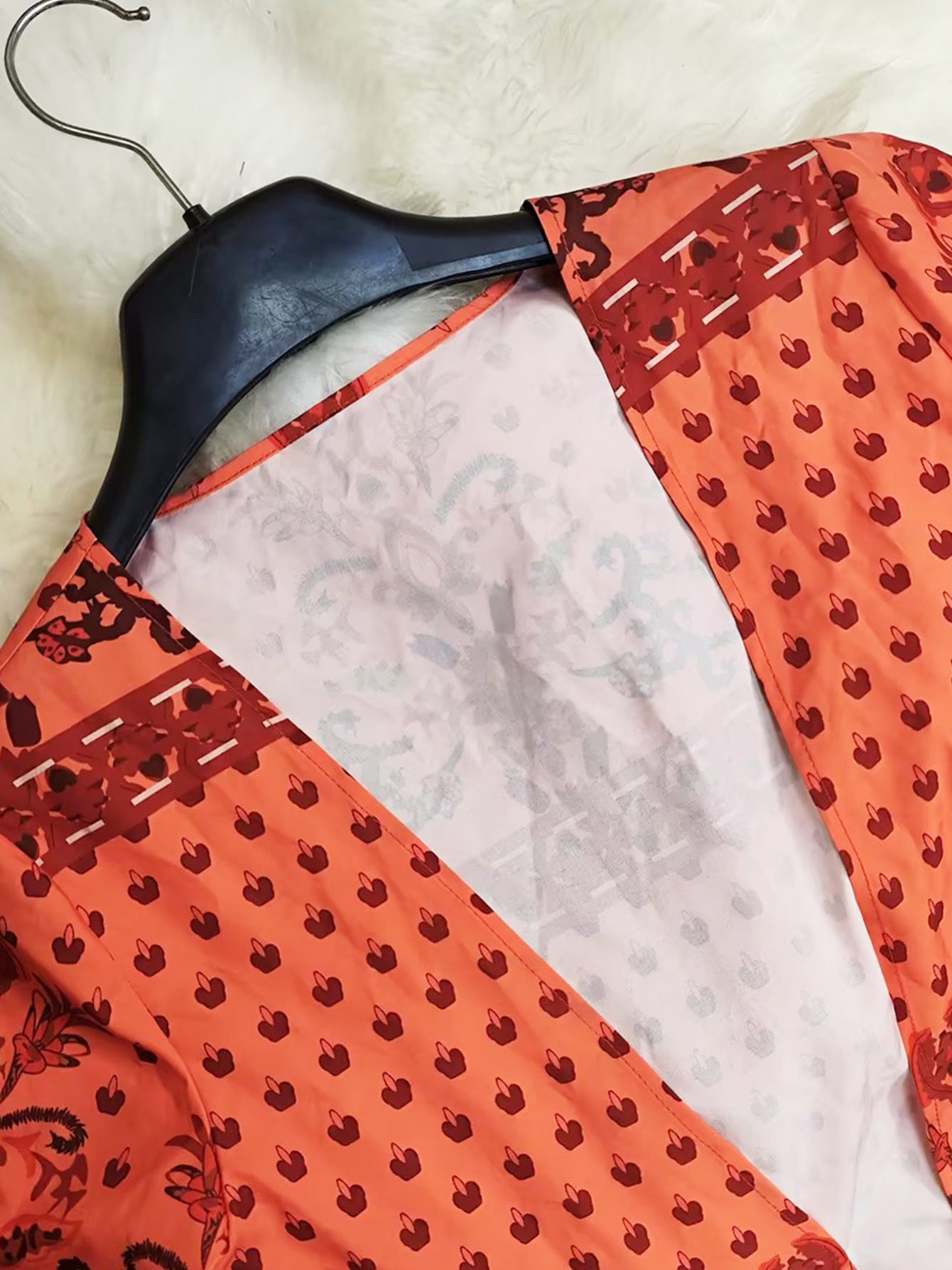 Women  Spring Summer Print Top and Wide Leg Pants Two Piece Set 8