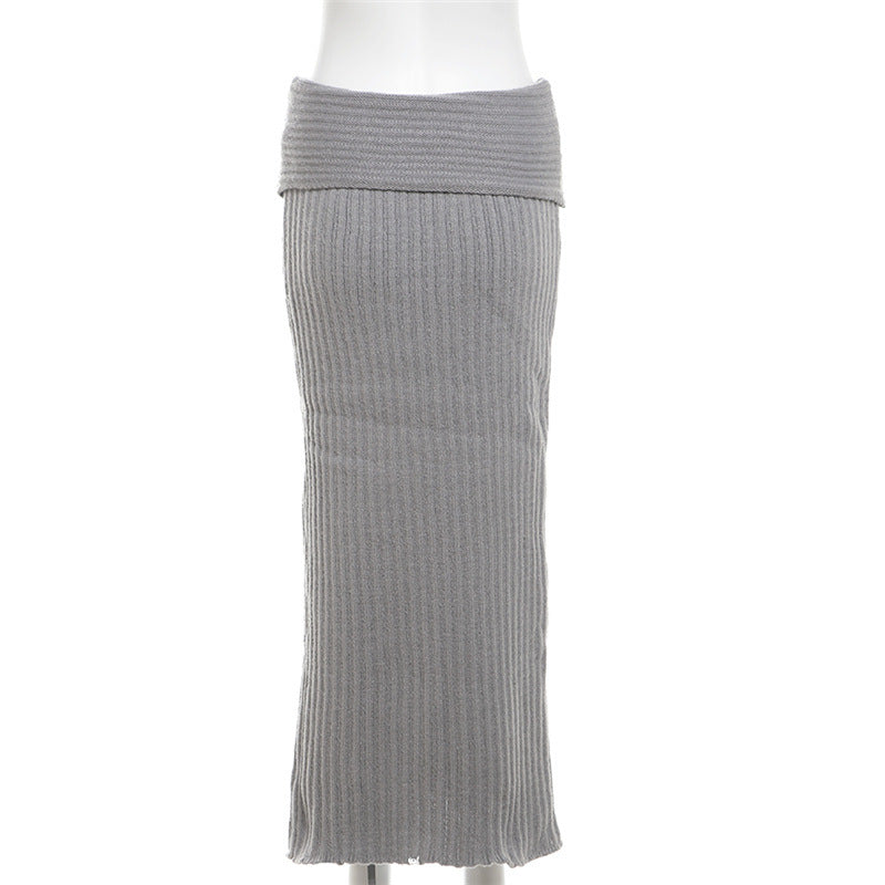 Women Off Shoulder Long Sleeve Loose Solid Knitting Sweater 28