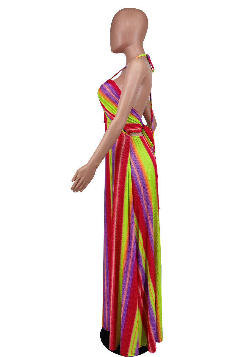 Summer Women's Slip Dress Maxi Casual Printed Dress Fashion Clothing 10