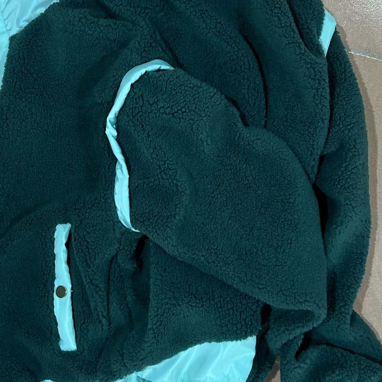 Women Stand Collar Outdoor Sherpa Cardigan Zip Jacket 14