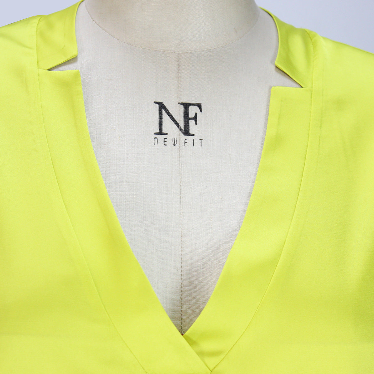 Women's Bat Sleeve V-Neck Fashion Irregular Loose Satin Dress 16