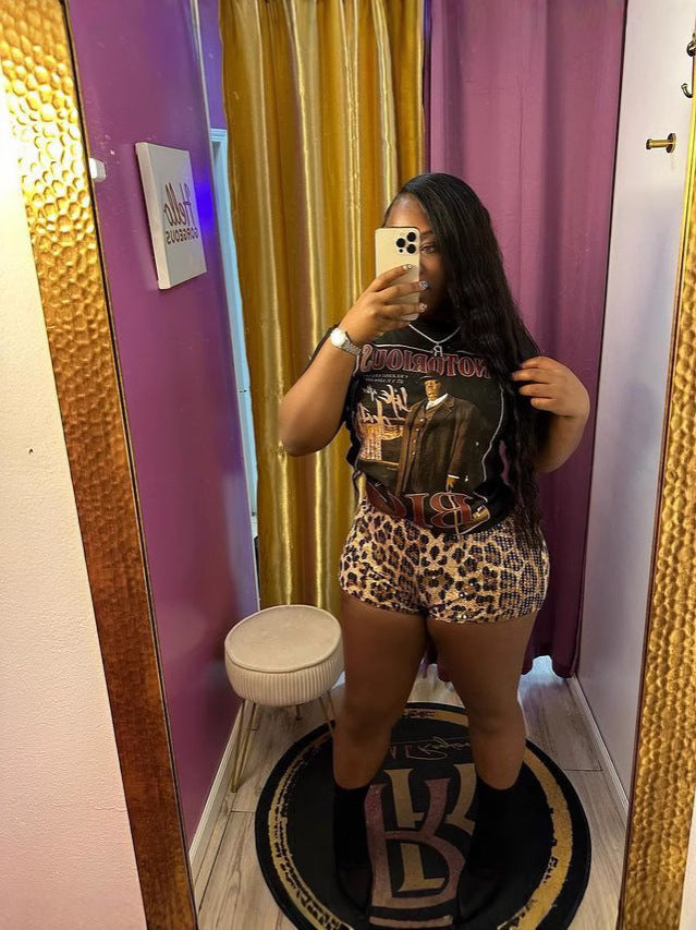 Women sequin shorts 5