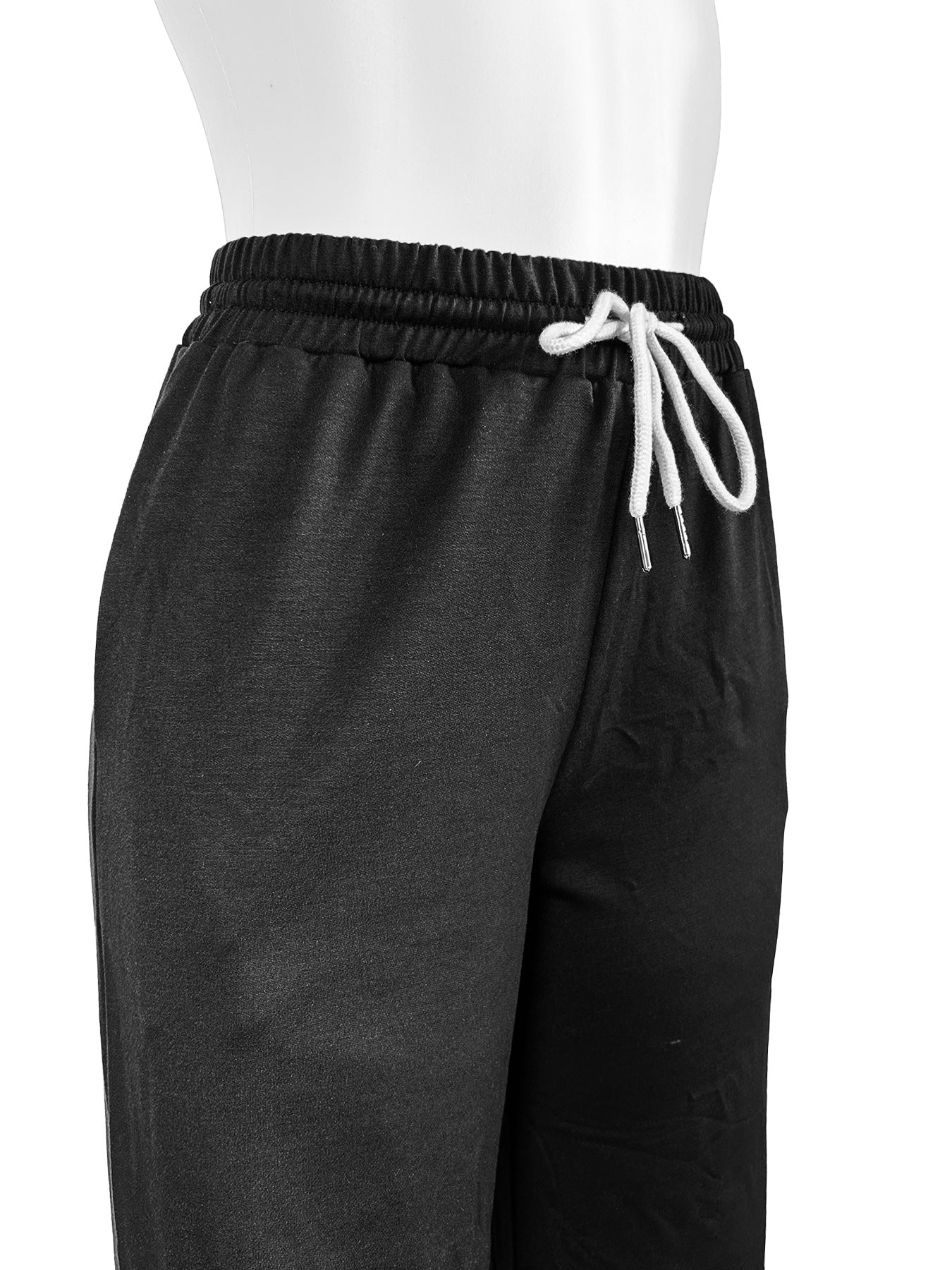 Casual Women's Loose Stripe Contrast Pocket Wide Leg Pants 10