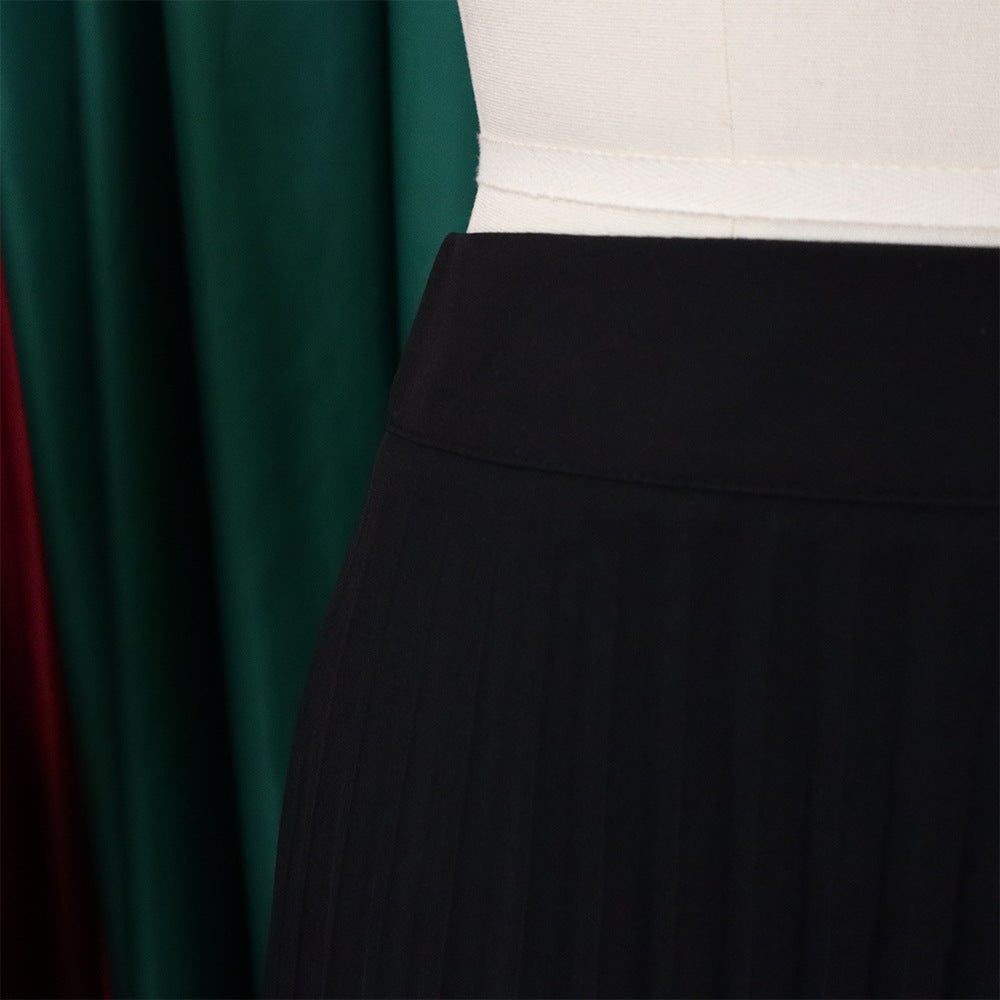 Ladies Summer Fashion Chic Pleated Pants High Waist Wide Leg Pants 25