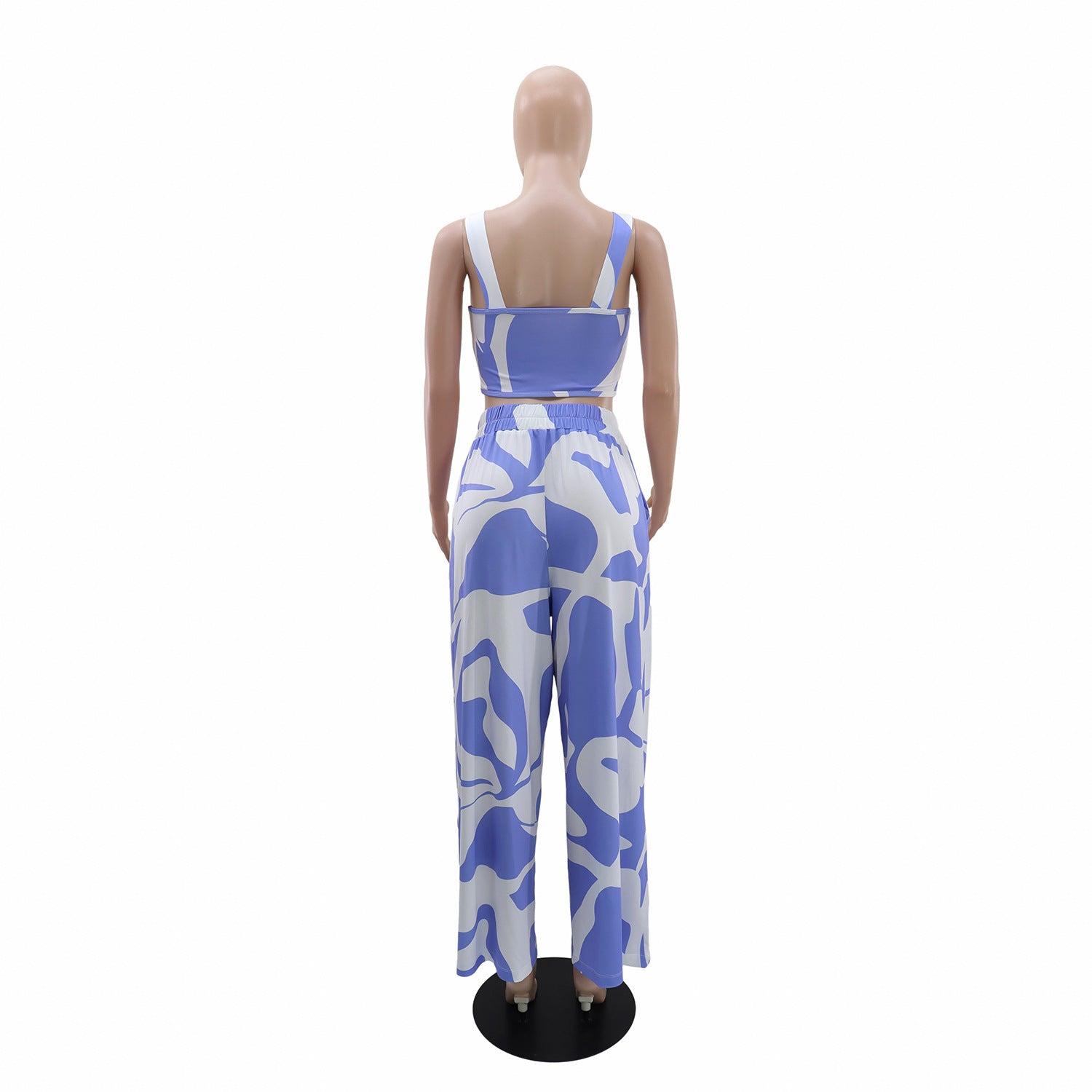 Women's Casual Print Strap Top and Pants Two-Piece Set 5