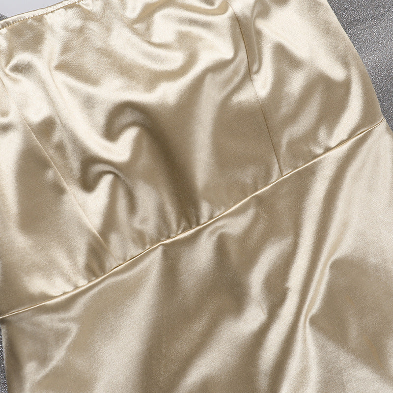 Fashionable Sexy Chic Strap Bow Bodycon Short Dress 7