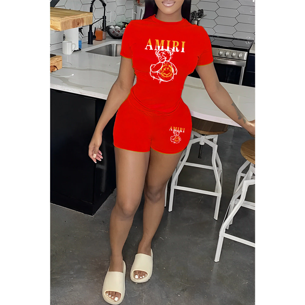 women's t-shirt shorts suit tracksuit two pieces 10