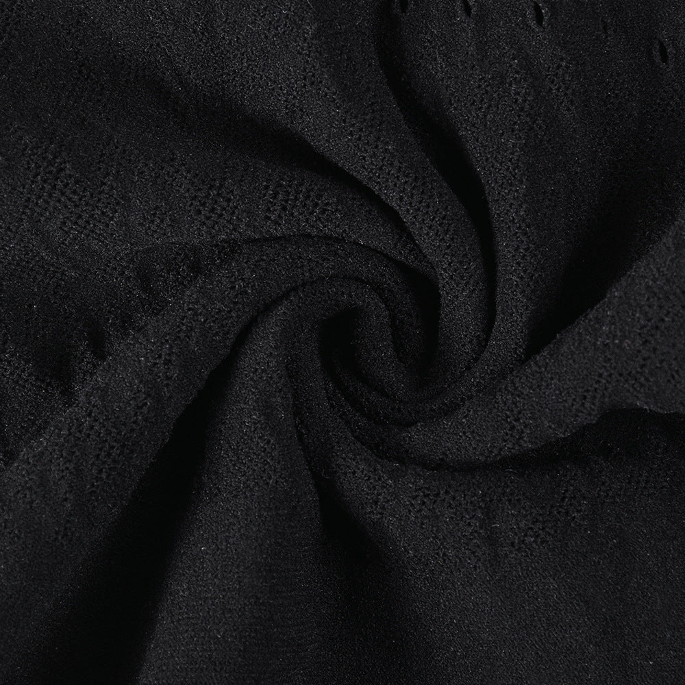 Sexy Hollow Seamless Knitting Jacquard One-Piece High Stretch Jumpsuit 11