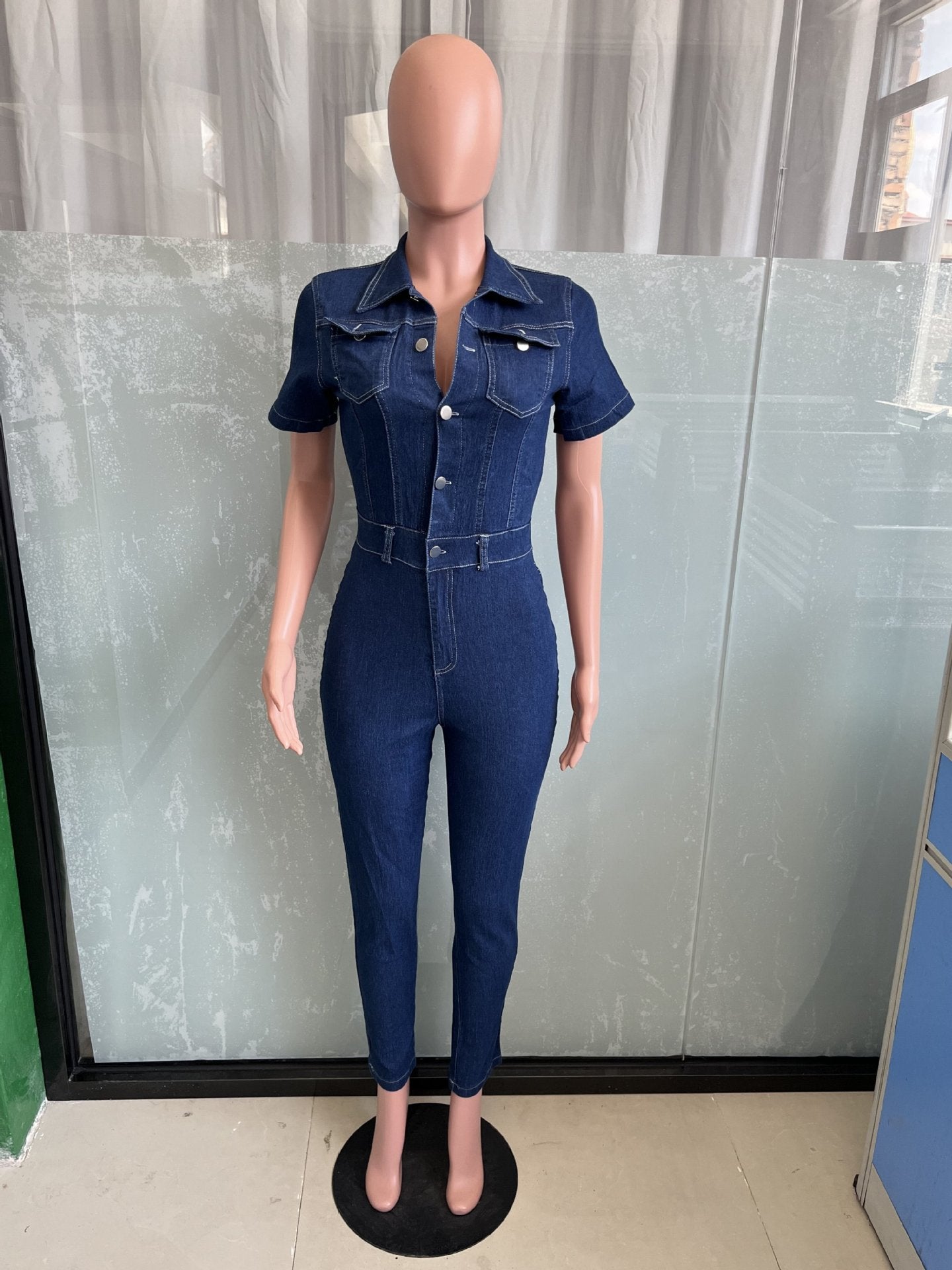 Women Sexy Denim Jumpsuit 10