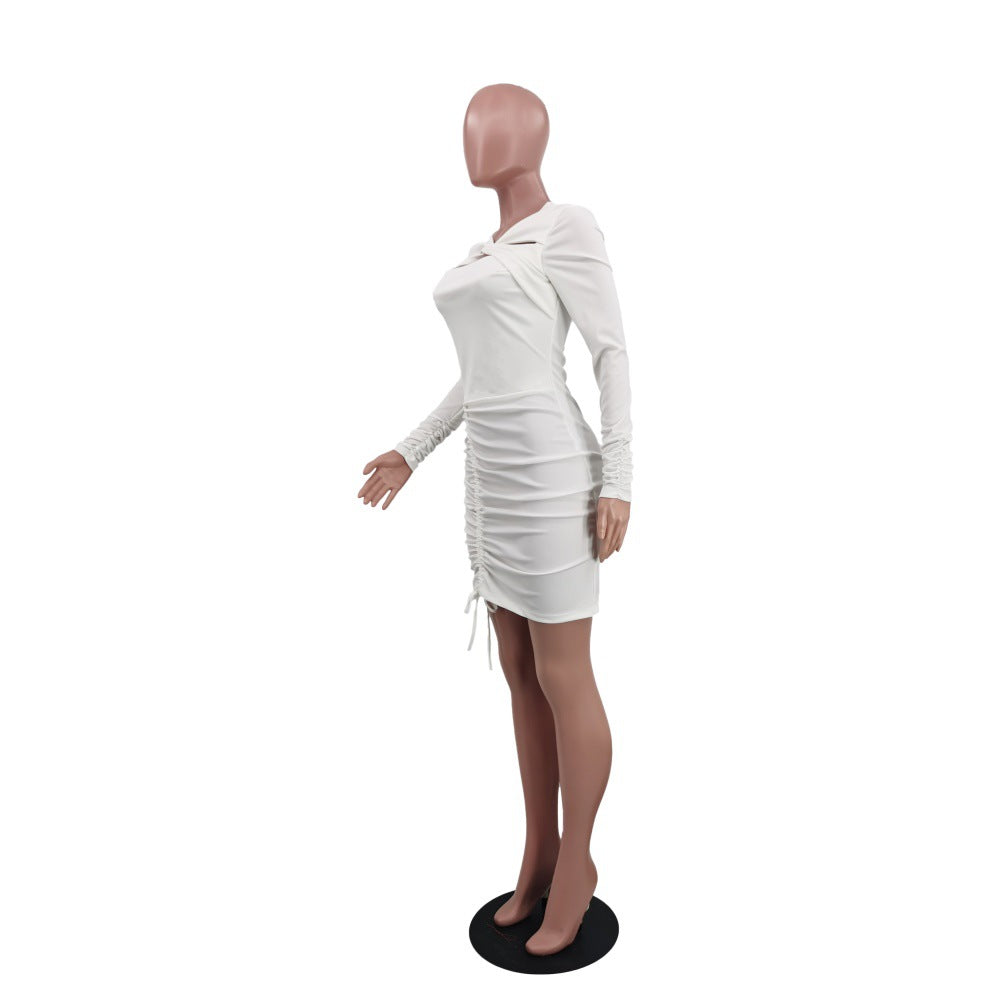 Women Sexy Long Sleeve Bodycon Dress 9