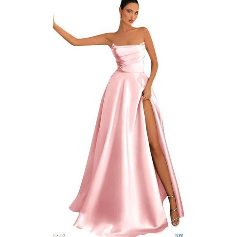 Women Strapless Sexy Slit Formal Party Evening Dress（Processing time need 3-6 days） 31