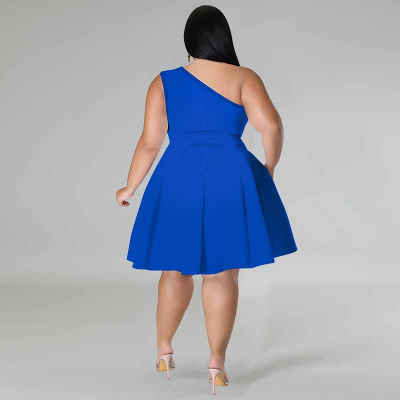 Plus Size Women Sleeveless Dress 6
