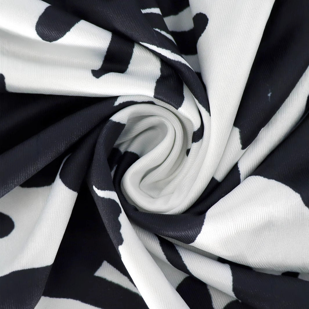 Plus Size Women Printed Sleeveless Ruffle Dress 3