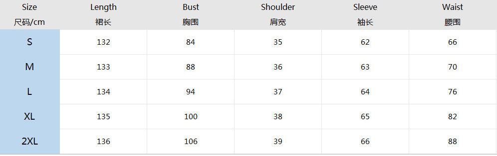 Autumn Gradient Elegant Fashion Long Sleeve Dress 9