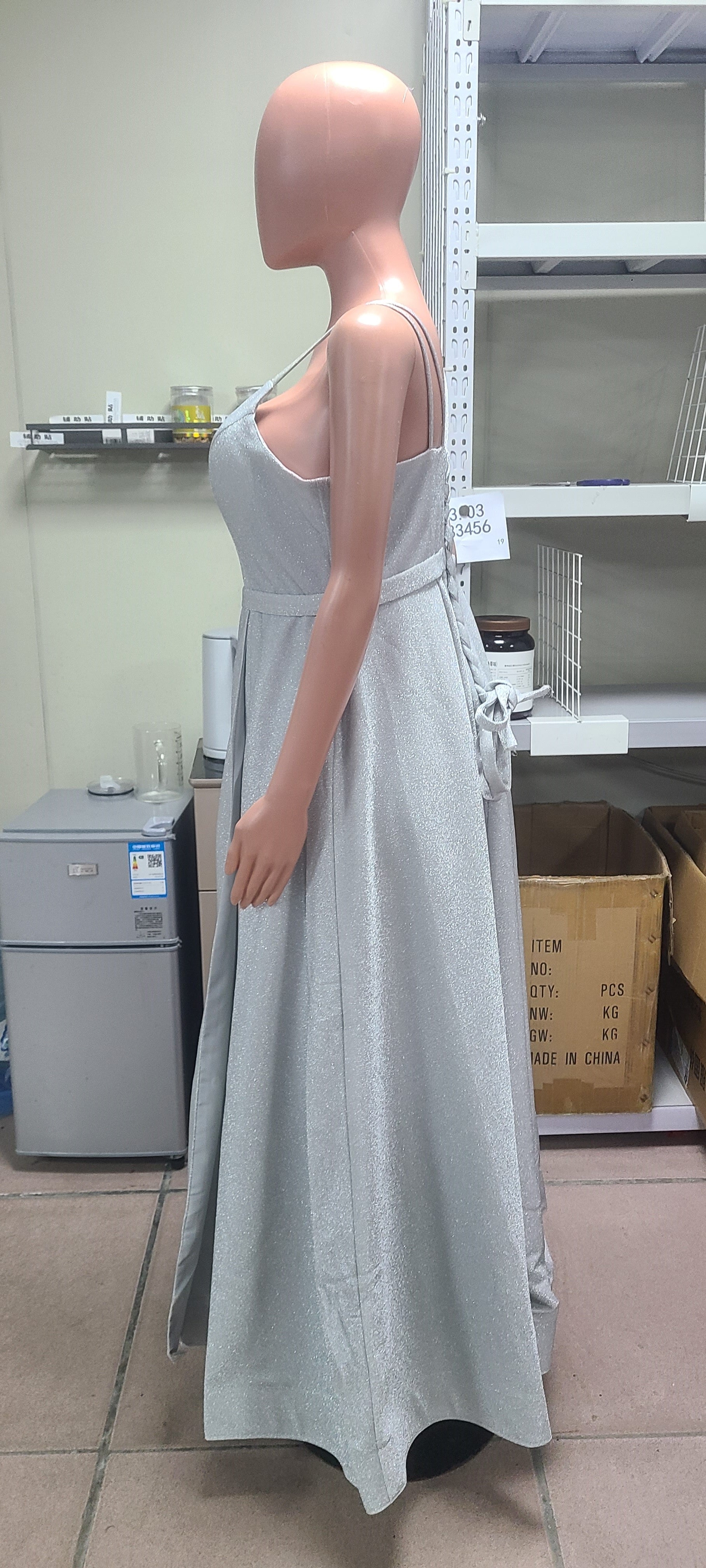 Women Formal Party V-Neck Sequined Strapless Party Bridesmaid Formal Party Evening Dress（Processing time need 3-6 days） 16