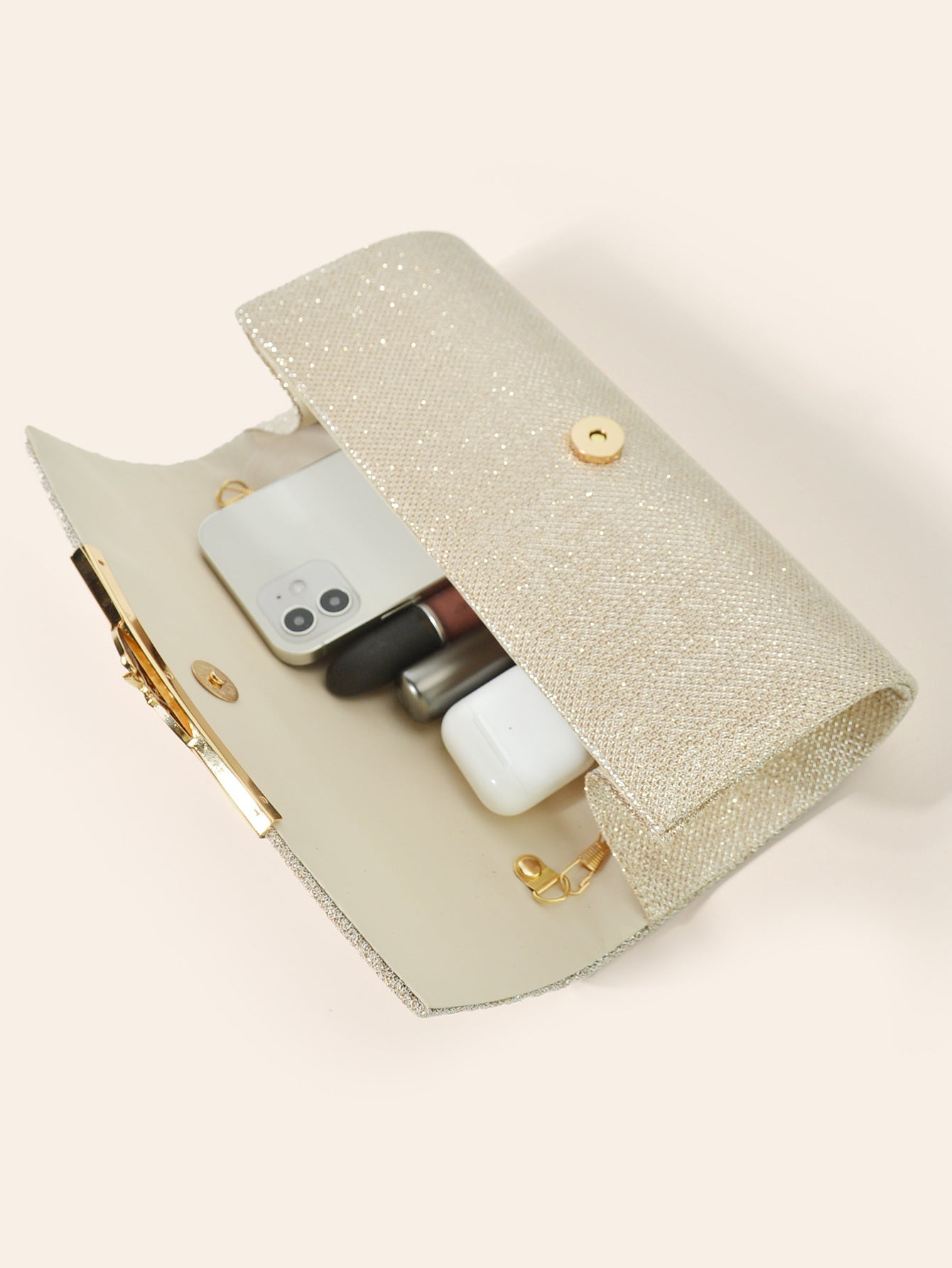 Clutch Shoulder Crossbody Women's Evening Bag Pleated Rectangular Evening Bag 5