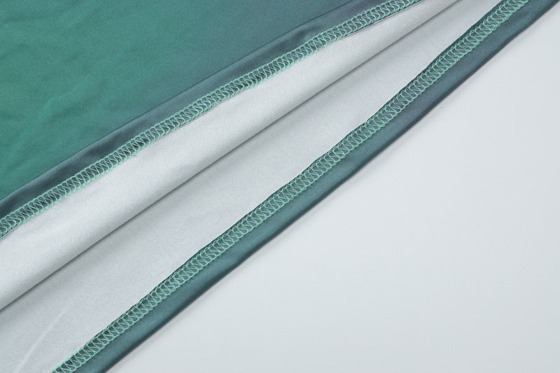 Women's Autumn Fashion Sexy Print Slash Shoulder Single Sleeve Long Bodycon Dress 15