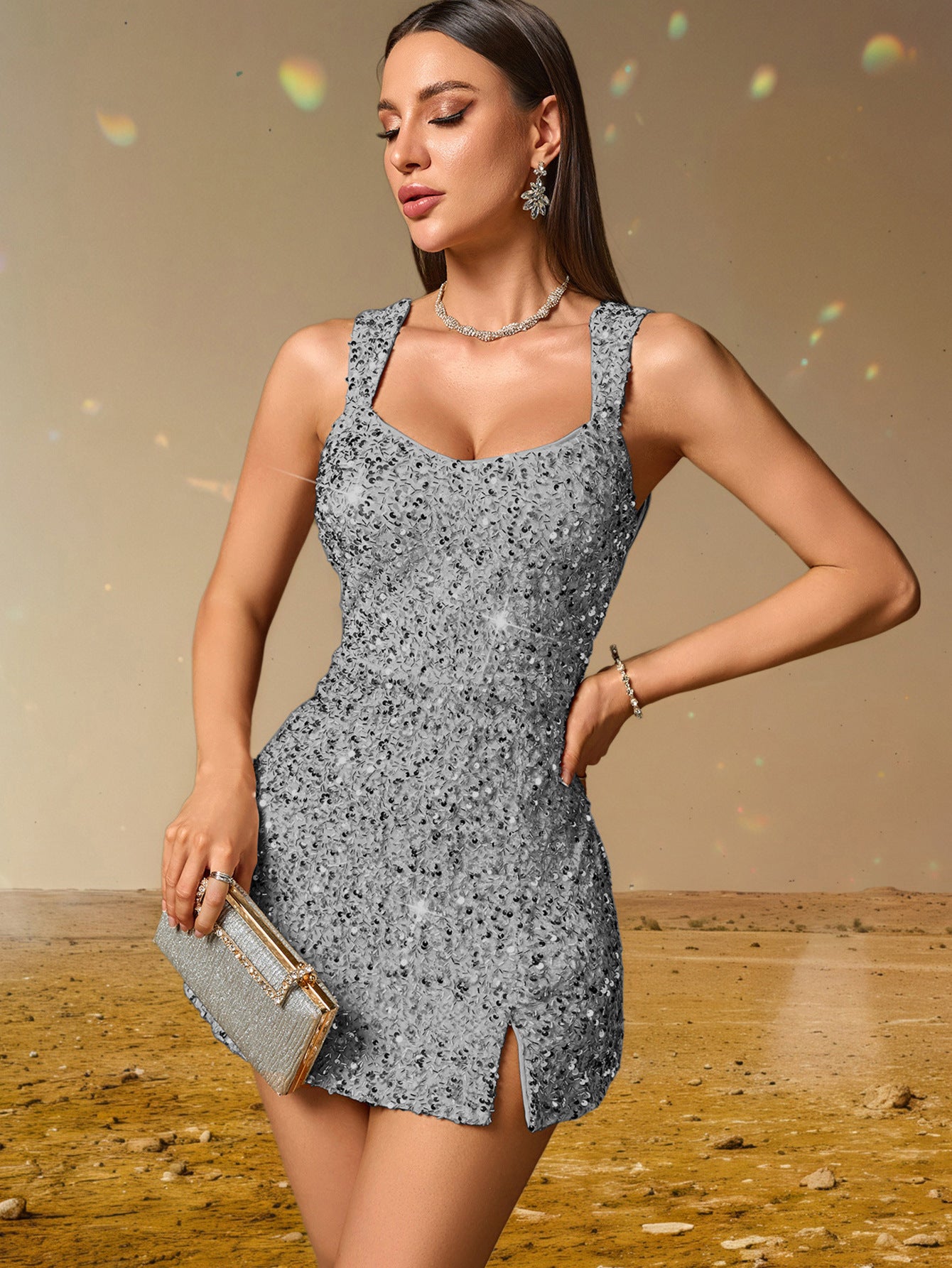 Sexy Strappy Sequin Party Dress for Women 24