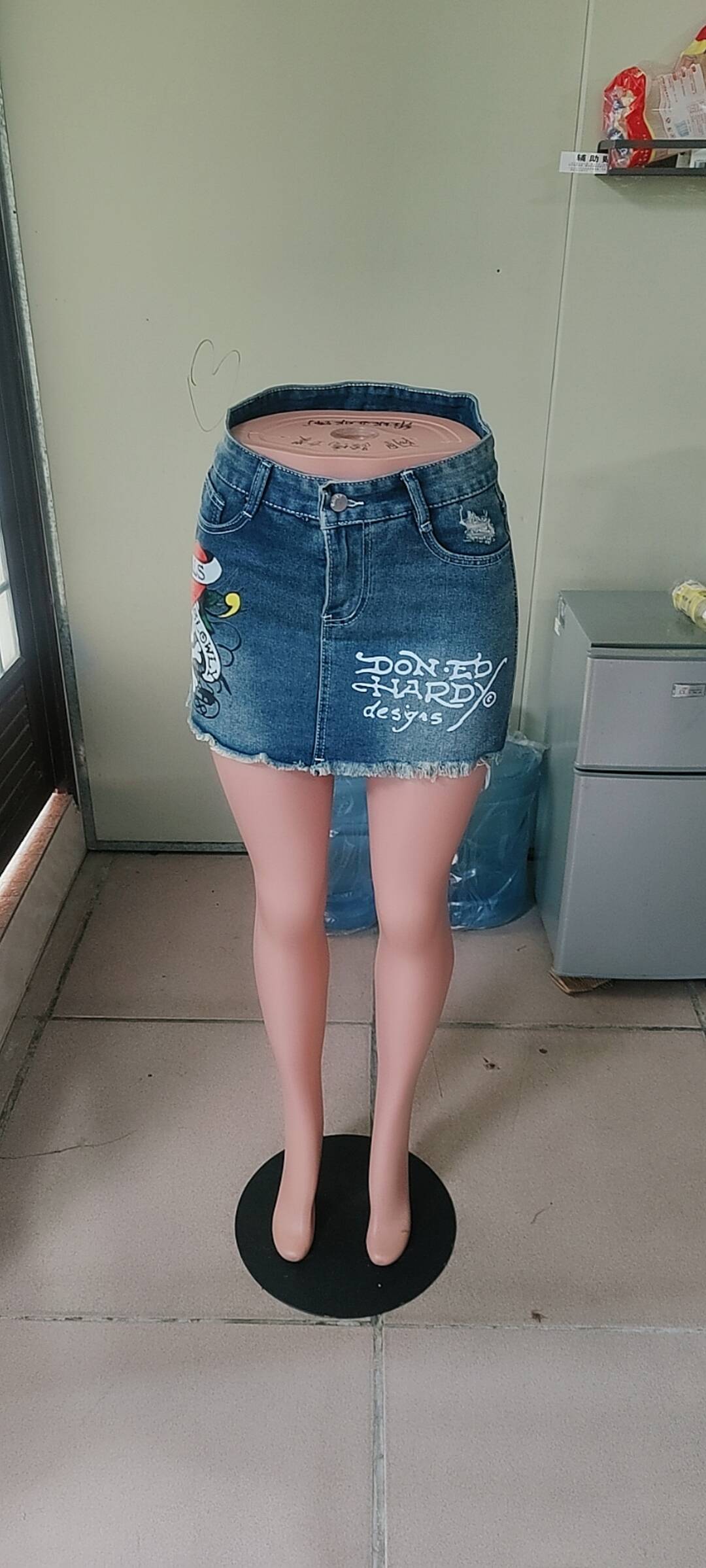 Women Denim Bodycon Mini Skirt 5