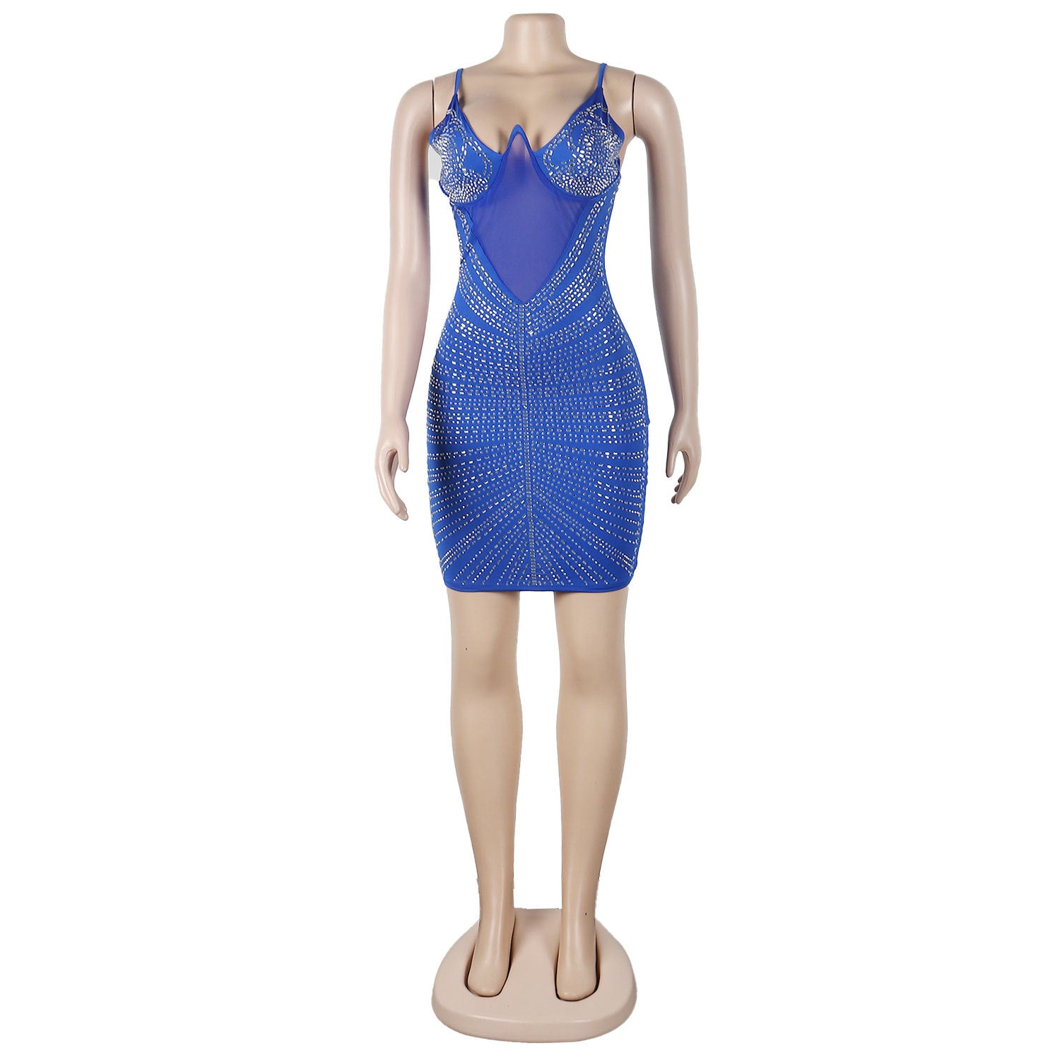 Sexy Beaded Strap Dress Nightclub Wear 22